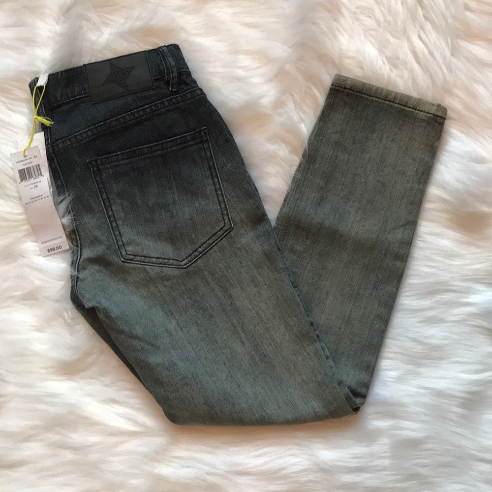 BCBGeneration Clayton Faded Blue Skinny Crop Jeans